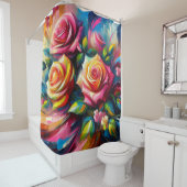 Acrylische Rose Duschvorhang (Beispiel)