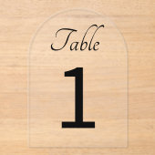 Acrylische Tischnummern (Vorderseite)