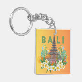 Acrylischer Schlüsselanhänger - Goldene Erinnerung (Vorderseite links)