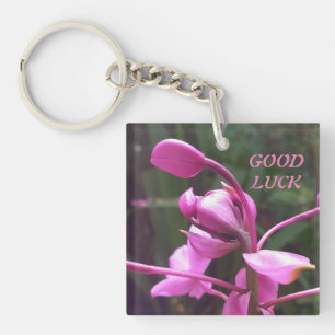 Acrylischer Schlüsselanhänger mit natürlichen Blum