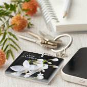 Acrylischer Schlüsselanhänger mit vielen Blume (Vorderseite rechts)