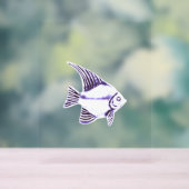 ACRYLISCHES SCHILD FISCH DESIGN STIL (Neutral)