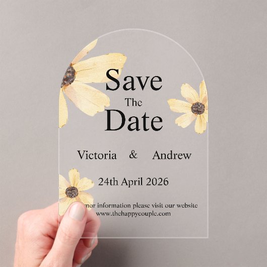 Acrylkarte Save the Date Acryleinladungen (Insitu (Handheld))