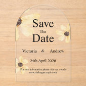 Acrylkarte Save the Date Acryleinladungen (Vorderseite)