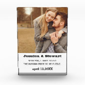 Acrylklotz | Ehepaare Spendenbeziehungen Fotoblock (Vorderseite)