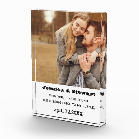 Acrylklotz | Ehepaare Spendenbeziehungen Fotoblock (Rechts)