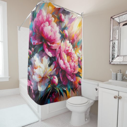 Acryllenbäume Duschvorhang (Beispiel)