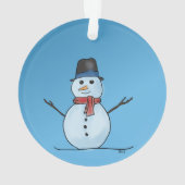 Acryllic-Schneemann-Ornament Ornament (Rückseite)