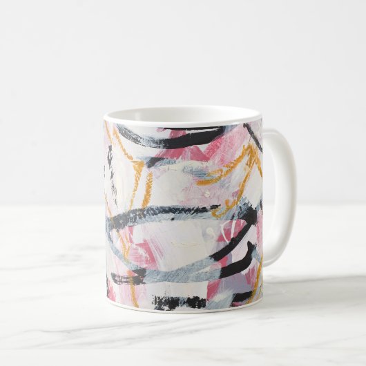 Acrylmaldesign-Element Kaffeetasse (VorderseiteRechts)