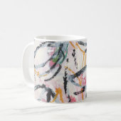 Acrylmaldesign-Element Kaffeetasse (Vorderseite Links)