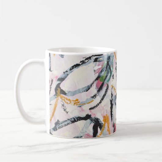 Acrylmaldesign-Element Kaffeetasse (Links)