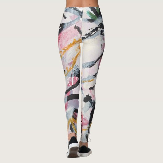 Acrylmaldesign-Element Leggings (Rückseite)