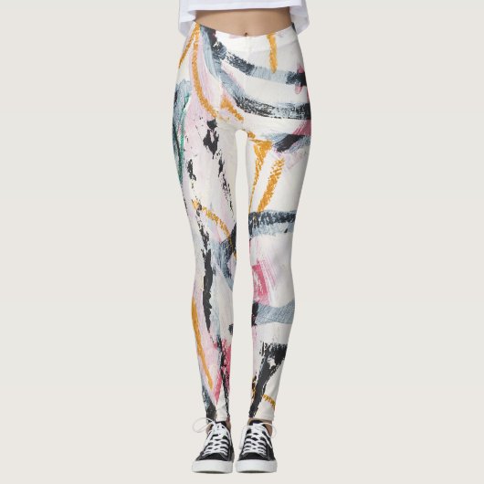 Acrylmaldesign-Element Leggings (Vorderseite)