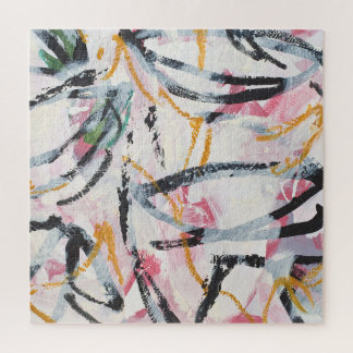 Acrylmaldesign-Element Puzzle