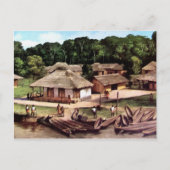 Acrylmalerei im Kongo Postkarte (Vorderseite)