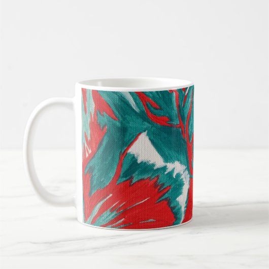Acrylmalerei Kaffeetasse (Links)