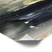 Acrylmalerei, rote Blume Poster (Ecke)