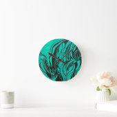 Acrylmalerei Runde Wanduhr (Zuhause)