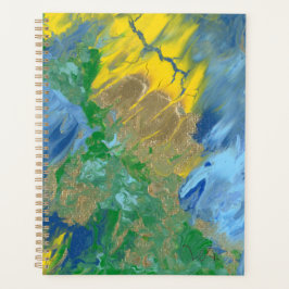 Acrylmalerei "Three Monsters" Planer