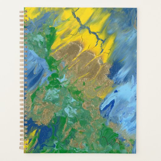 Acrylmalerei "Three Monsters" Planer (Vorderseite)