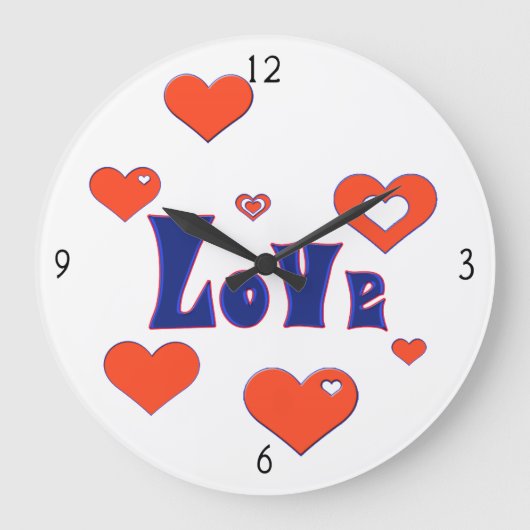 Acrylmauer Große Wanduhr (Vorderseite)