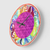 Acrylmauer Große Wanduhr (Winkel)