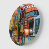 Acrylmauer Große Wanduhr (Winkel)