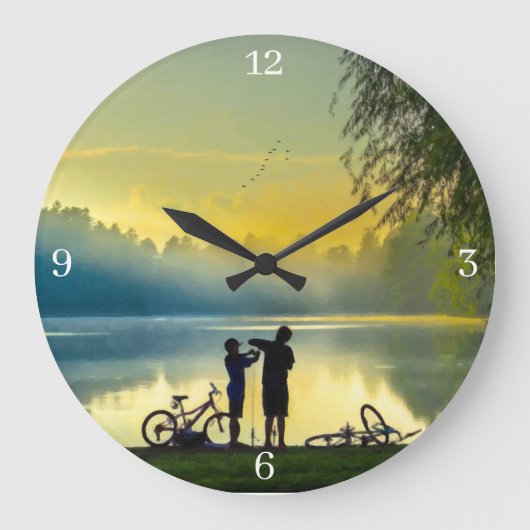 Acrylmauer Große Wanduhr (Vorderseite)