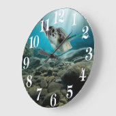 Acrylmauer Große Wanduhr (Winkel)