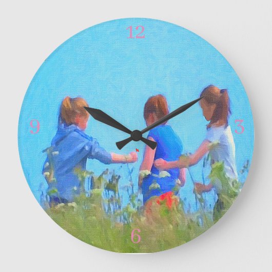 Acrylmauer Große Wanduhr (Vorderseite)