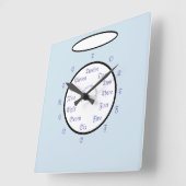 Acrylmauer / Metallbaustein Quadratische Wanduhr (Winkel)