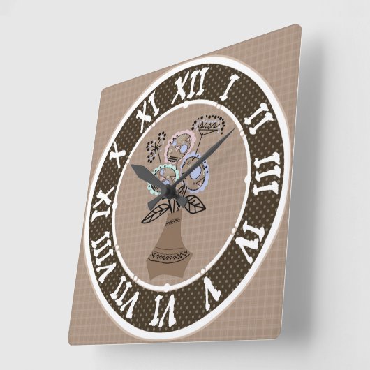 Acrylmauer Quadratische Wanduhr (Winkel)