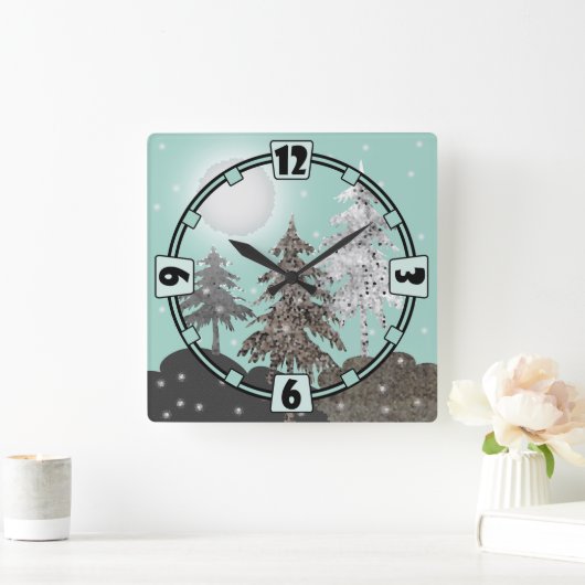 Acrylmauer Quadratische Wanduhr (Zuhause)