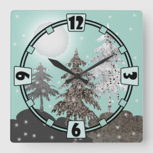 Acrylmauer Quadratische Wanduhr