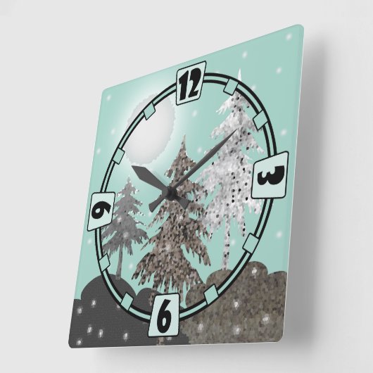 Acrylmauer Quadratische Wanduhr (Winkel)