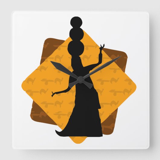 Acrylmauer Quadratische Wanduhr (Vorderseite)