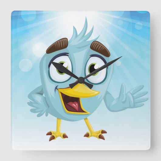 Acrylmauer Quadratische Wanduhr (Vorderseite)