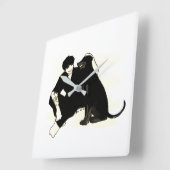 Acrylmauer Quadratische Wanduhr (Winkel)
