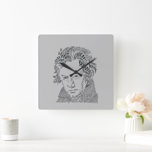 Acrylmauer Quadratische Wanduhr (Zuhause)