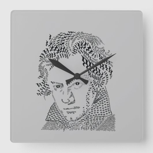 Acrylmauer Quadratische Wanduhr (Vorderseite)