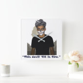 Acrylmauer Quadratische Wanduhr (Zuhause)