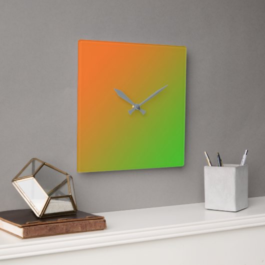 Acrylmauer Quadratische Wanduhr (Büro)