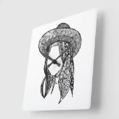 Acrylmauer Quadratische Wanduhr (Winkel)