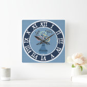 Acrylmauer Quadratische Wanduhr (Zuhause)