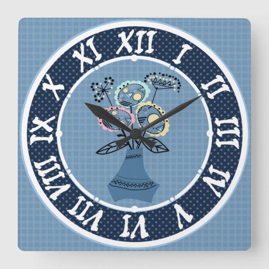 Acrylmauer Quadratische Wanduhr (Vorderseite)