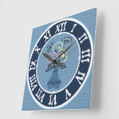 Acrylmauer Quadratische Wanduhr (Winkel)