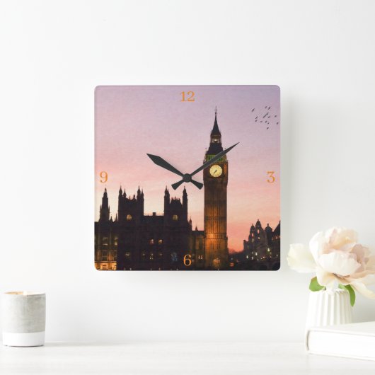 Acrylmauer Quadratische Wanduhr (Zuhause)