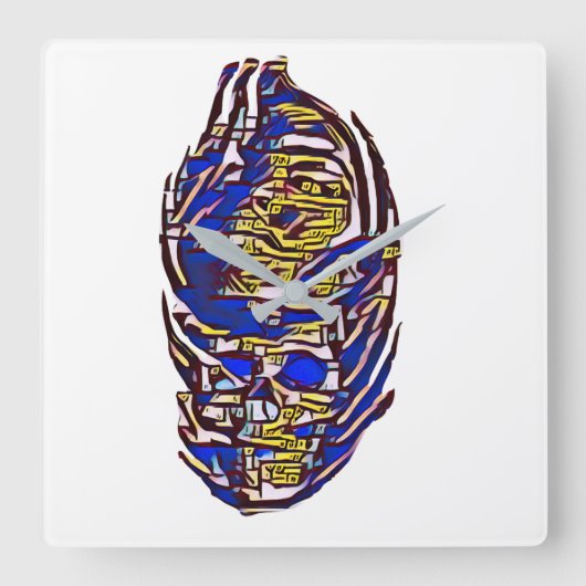 Acrylmauer Quadratische Wanduhr (Vorderseite)