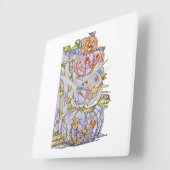 Acrylmauer Quadratische Wanduhr (Winkel)