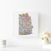 Acrylmauer Quadratische Wanduhr (Zuhause)